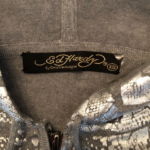 Ed Hardy by Christian Audigier embellished sweater - Picture 4 of 4